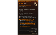 Legendary Amulet[Rogue | *3 WeaponMastery | *13.2 CDR | 21.5 MS]