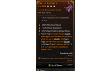 Legendary Amulet[Rogue | *3 WeaponMastery | *34.5 MS | *75 PR]