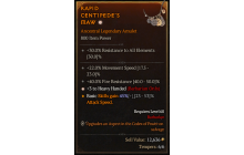 Legendary Amulet[Barbarian | *3 HeavyHanded | 22 MS | 40 FR]