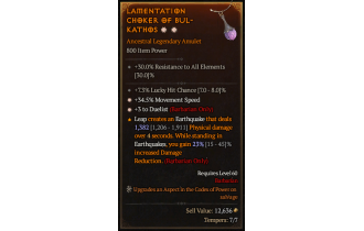 Legendary Amulet[Barbarian | *3 Duelist | *34.5 MS | 7.3 LHC]