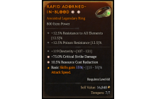 Legendary Ring[*75 DMG_Crit | *10.5 RCR | 119 DEX]