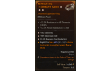 Legendary Ring[*182 DEX | *685 Life | *10.5 RCR]