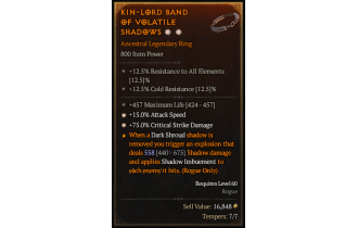 Legendary Ring[*15 ATKSPD | *75 DMG_Crit | 457 Life]