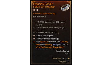 Legendary Ring[*15 ATKSPD | *75 DMG_Vulnerable | 119 DEX]