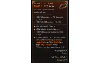 Legendary Ring[*75 DMG_Crit | *9 LHC | 43 LR]