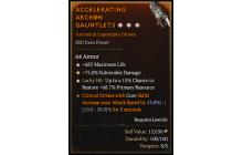 Legendary Gloves[*68.7 LH:Res | *75 DMG_Vulnerable | *685 Life]