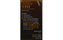 Legendary Gloves[*68.7 LH:Res | *182 DEX | *685 Life]