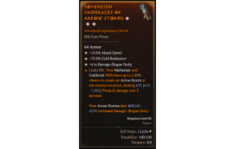 Legendary Gloves[Barrage | *4 Barrage | *15 ATKSPD]