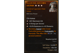 Legendary Chest Armor[*18 ResistAll | *6 ENpS | *685 Life]