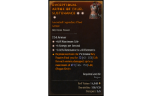 Legendary Chest Armor[*18 ResistAll | *6 ENpS | *685 Life]