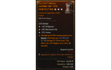 Legendary Chest Armor[*352 Armor | *182 WP | *685 Life]