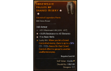 Legendary Pants[*3 BasicSkills | *18 ResistAll | 431 Life]