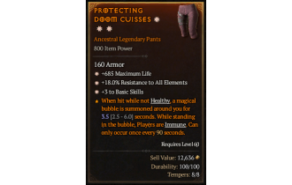 Legendary Pants[*3 BasicSkills | *18 ResistAll | *685 Life]