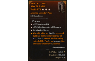 Legendary Pants[*18 ResistAll | *9 Dodge | *685 Life]