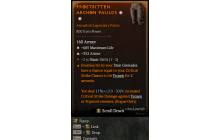 Legendary Pants[*352 Armor | *685 Life | 2 BasicSkills]