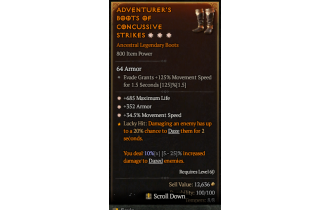 Legendary Boots[*34.5 MS | *352 Armor | *685 Life]