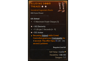 Legendary Boots[*352 Armor | *182 DEX]