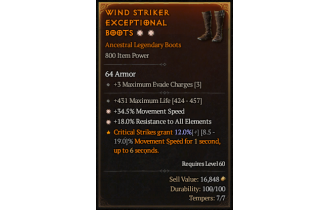 Legendary Boots[*34.5 MS | *18 ResistAll | 431 Life]