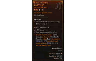 Legendary Boots[*352 Armor | *685 Life]