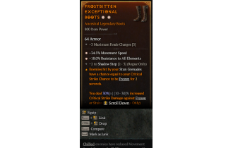 Legendary Boots[*34.5 MS | *18 ResistAll]