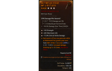 Legendary One-Handed Axe[*75 DMG_Crit | *182 STR | *685 Life]