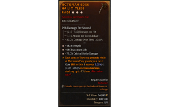 Legendary One-Handed Axe[*75 DMG_Crit | *182 STR | *685 Life]