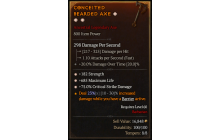 Legendary One-Handed Axe[*75 DMG_Crit | *182 STR | *685 Life]