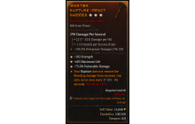 Legendary One-Handed Mace[*75 DMG_Vulnerable | *182 STR | *685 Life]