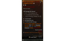 Legendary One-Handed Mace[*75 DMG_Vulnerable | *182 STR | *685 Life]