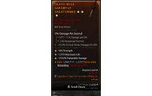 Legendary Two-Handed Sword[*150 DMG_Vulnerable | *363 STR | *1370 Life]