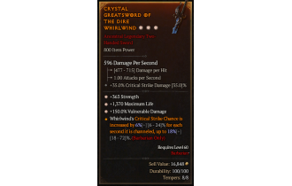 Legendary Two-Handed Sword[*150 DMG_Vulnerable | *363 STR | *1370 Life]