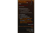 Legendary Staff[*150 DMG_Vulnerable | *363 WP | *1370 Life]