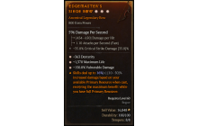 Legendary Bow[*150 DMG_Vulnerable | *363 DEX | *1370 Life]