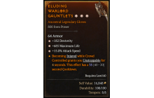 Legendary Gloves[*15 ATKSPD | *182 DEX | *685 Life]