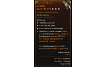 Legendary Gloves[*15 ATKSPD | *75 DMG_Crit | *685 Life]