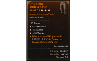 Legendary Pants[*352 Armor | *182 DEX]