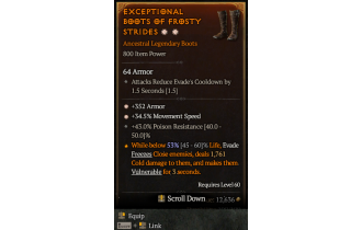 Legendary Boots[*34.5 MS | *352 Armor]