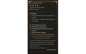 Flickerstep [Max Unique | ⭐️ 4 Greater | Boots | All]