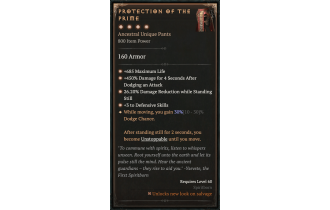 Protection of the Prime [Max Unique | ⭐️ 4 Greater | Pants | Spiritborn]