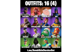 UNIQUE - Peter Griffin, Valeria  [16 Skins, 15 Axes, 16 Emotes, 13 Gliders and MORE!]