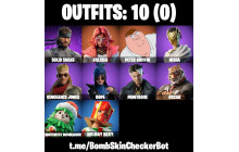 UNIQUE - Peter Griffin , Valeria [10 Skins, 9 Axes, 8 Emotes, 11 Gliders and MORE!]