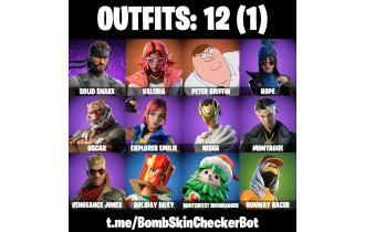 UNIQUE - Peter Griffin, Valeria  [12 Skins, 13 Axes, 19 Emotes, 16 Gliders and MORE!]