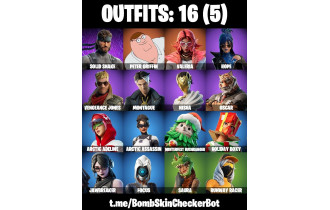 UNIQUE - Peter Griffin, Valeria [16 Skins, 21 Axes, 19 Emotes, 26 Gliders and MORE!]