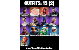 UNIQUE - Peter Griffin,  Valeria [13 Skins, 13 Axes, 14 Emotes, 13 Gliders and MORE!]