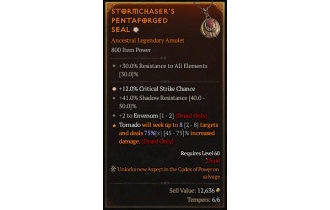 Legendary Amulet[Druid | *12 Crit | 2 Envenom]