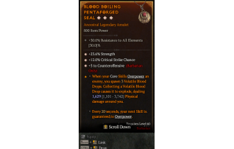 Legendary Amulet[Barbarian | *3 Counteroffensive | *12 Crit | *23.6% STR]