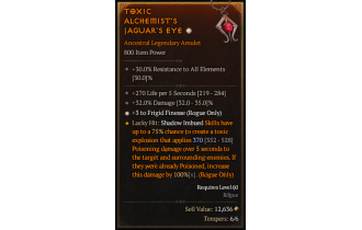 Legendary Amulet[Rogue | *3 FrigidFinesse]