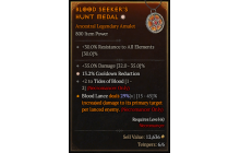 Legendary Amulet[Necromancer | *13.2 CDR | 2 TidesOfBlood | 35 DMG]