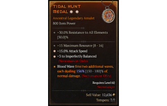 Legendary Amulet[Necromancer | *3 ImperfectlyBalanced | *15 ATKSPD | 15 MR]