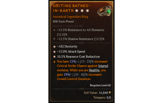 Legendary Ring[*15 ATKSPD | *182 DEX | *10.5 RCR]